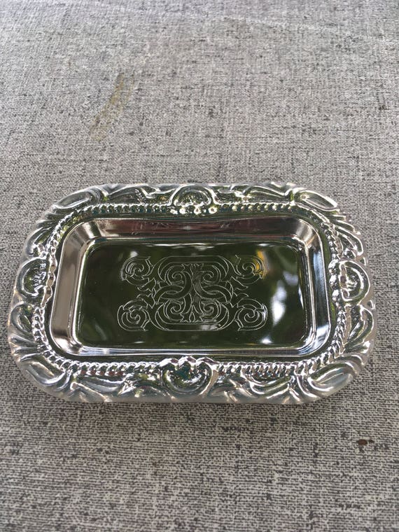 small silver plated tray