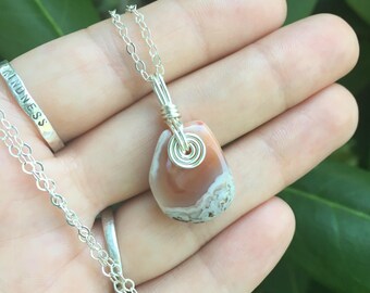 Finding Balance Botswana Agate Necklace