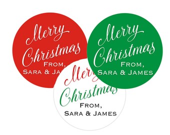 Christmas Tags Monthly Baby Sticker Mini by MoonLitPrintables