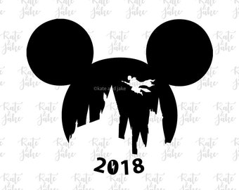 Download 2018 Disney SVG Cut File 2018 Disneyland Cinderella Castle