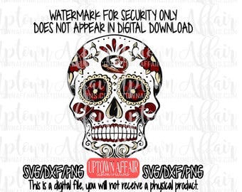 Fsu Florida State University Seminoles Team sugar Skull SVG/PNG/DXF Digital Download