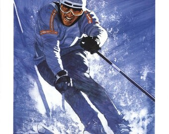 Jean-Francois Arrigoni-Neri-Kandahar-1986 Poster