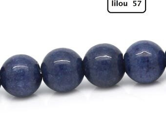 1 lot of 10perles "genuine lapis lazuli" stone 6mm round shape