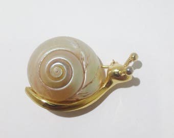 Signed Napier Mother of Pearl pin!