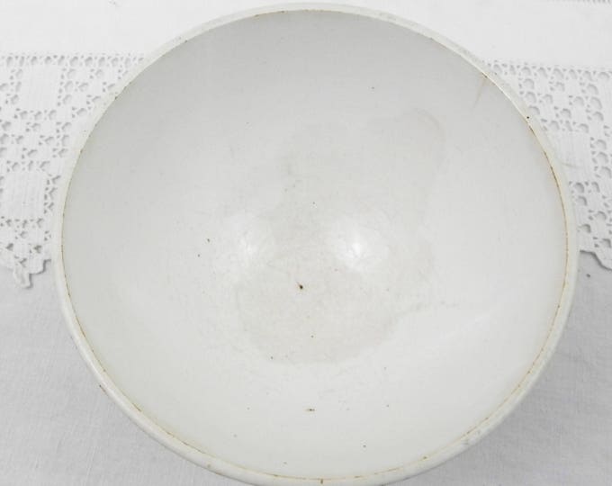 Antique Red and White Farmhouse Coffee Bowl from France, French Country Ceramic Café au Lait Bowl, Cottage Kitchen Latte Bowl Antique Red and White Farmhouse Coffee Bowl from France, French Country Ceramic Café au Lait Bowl, Cottage Kitchen Latte Bowl