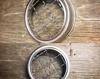 FREE SHIPPING-Rust Resistant Toothbrush Holder Lid for Mason Jar-Mason Jar Bathroom Decor-Mason Jar Lid-Bathroom Accessories-DIY Projects