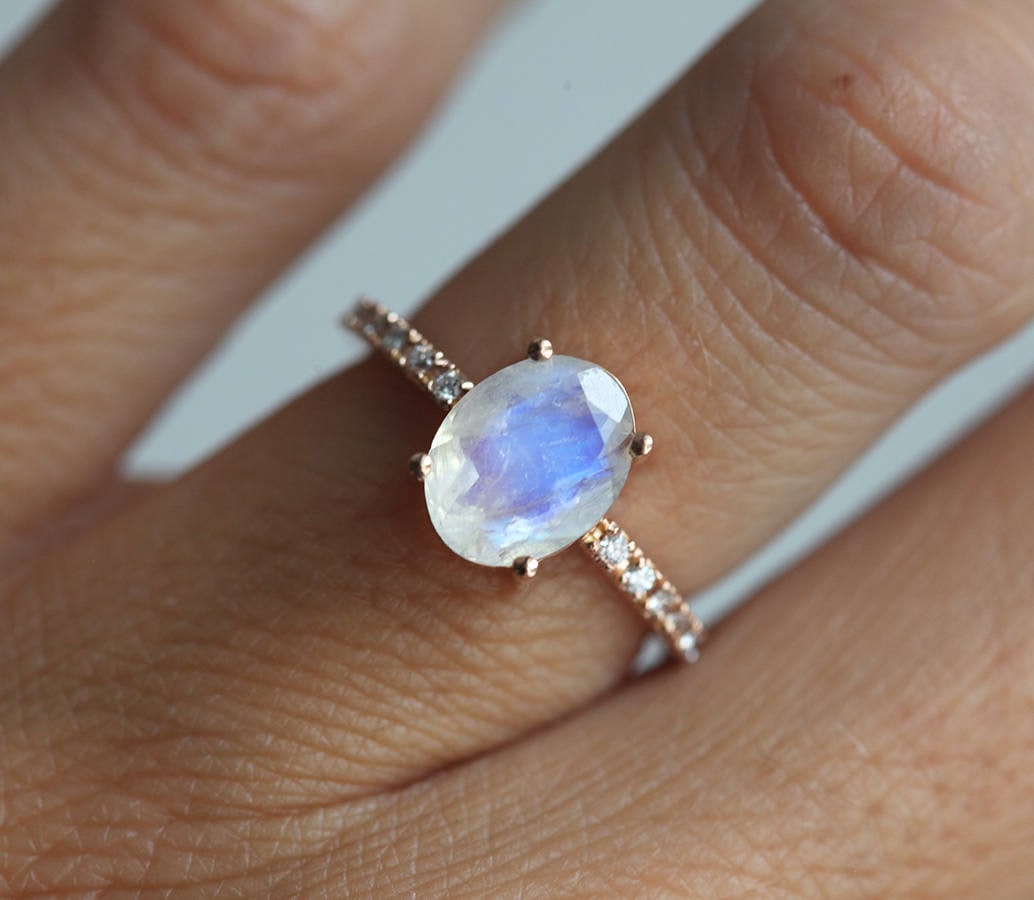 moonstone engagement ring gold moonstone wedding ring diamond moonstone wedding ring rose gold - Moonstone Wedding Ring moonstone engagement ring gold moonstone wedding ring diamond moonstone wedding ring rose gold - Moonstone Wedding Ring