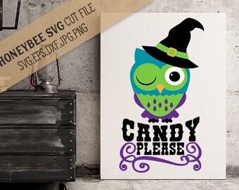 Candy Please Owl cut file and Printable