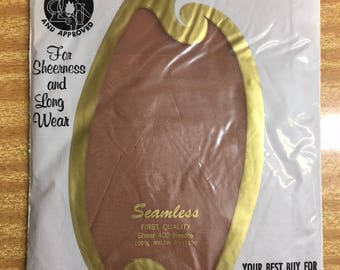 1950s/60s l x3 pair SEAMLESS Fully Fashioned Stockings l Pristine Deadstock size 9 1/2