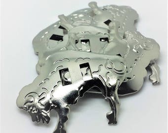 10 metal Buffalo Conchos 5cm x 4cm Native American Adornments