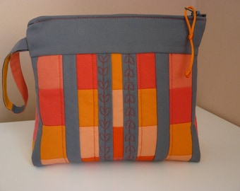 Kit "will" patchwork Orange and gray
