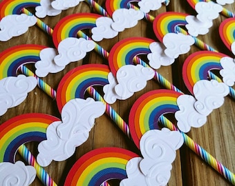 Rainbow Cupcake Toppers