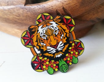 OG Bassnectar "Down Like Animals" Tiger Hat Pin