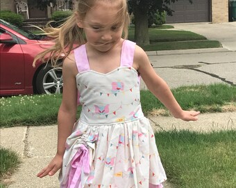 Handmade Peekaboo Dress dumbo inspired size 3t ready to ship