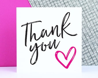 Thank you card, thanks, wedding thank you card, bulk wedding card, bridesmaid card, thanks for coming card