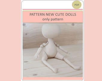 New Pattern, Cloth Doll Pattern, Pattern Doll Body, ONLY PATTERN Pdf, Doll Making, Rag Doll Pattern, Pattern Doll Body Form, PDF Doll Body
