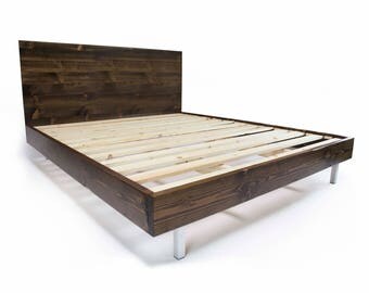 Modern Metal Bed Frames platform bed frame with metal legs / modern and rustic bed / Modern Metal Bed Frames platform bed frame with metal legs / modern and rustic bed /