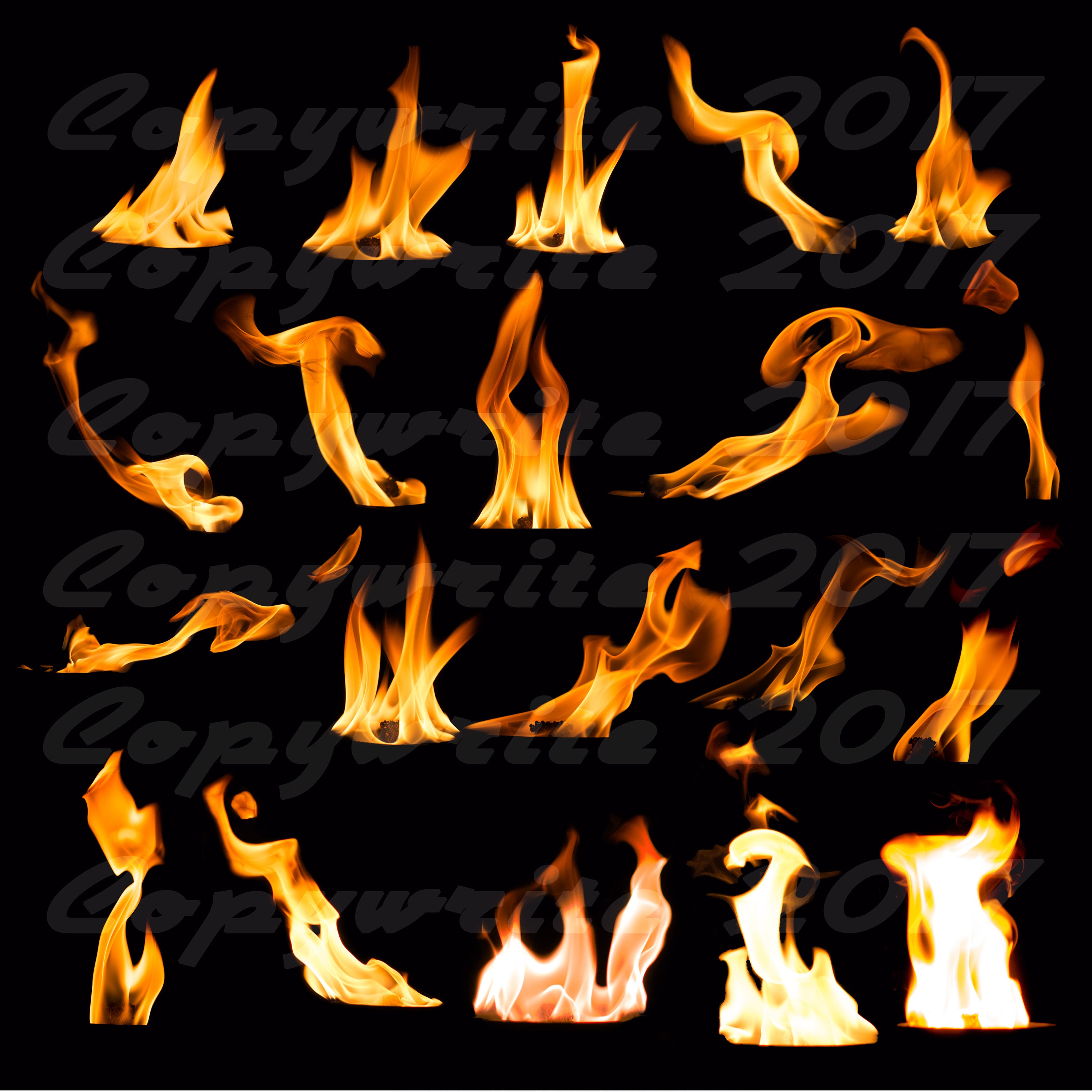 40 Plus Tiki Campfire Flame Torch Dragon Fire Cut Out PNG