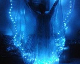 Super Lightweight 20 LED fairy light string w/ very SMALL controller - 7 ft long! 8 Great Colors incl Purple or Amber! Perfect in costumes!