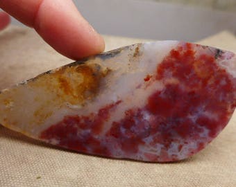Woodward Ranch Agate - Texas Agate - Texas Plume Agate - Preform Cabochon