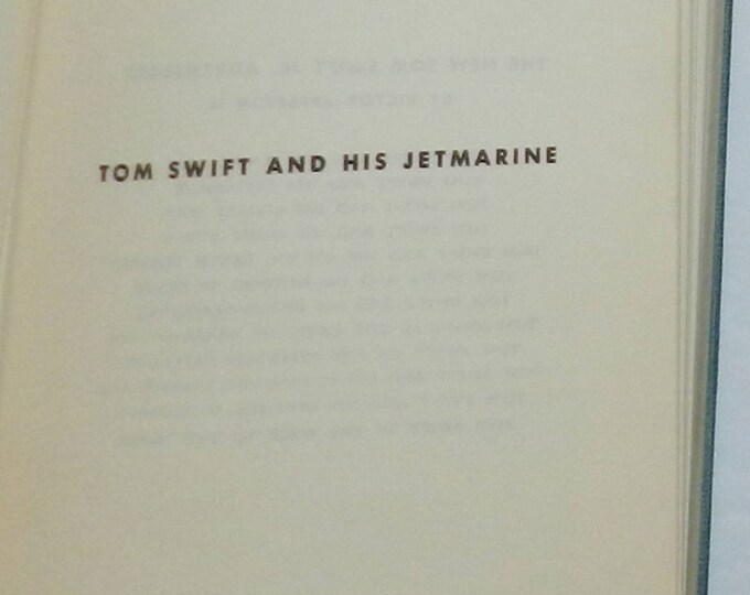 Tom Swift and His Jet Marine Hardcover – January 1, 1954