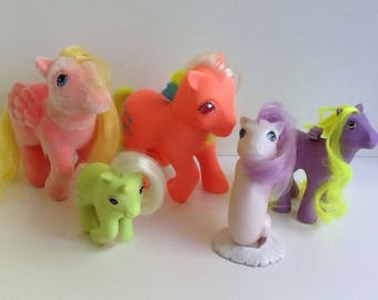 G1 My Little Pony PARTY GIFT PACK Set of 5 Ponies