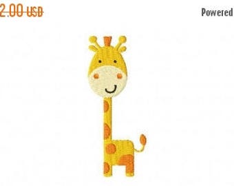 50% OFF - Baby Giraffe Embroidery Design Multiple Formats Available - Instant Download
