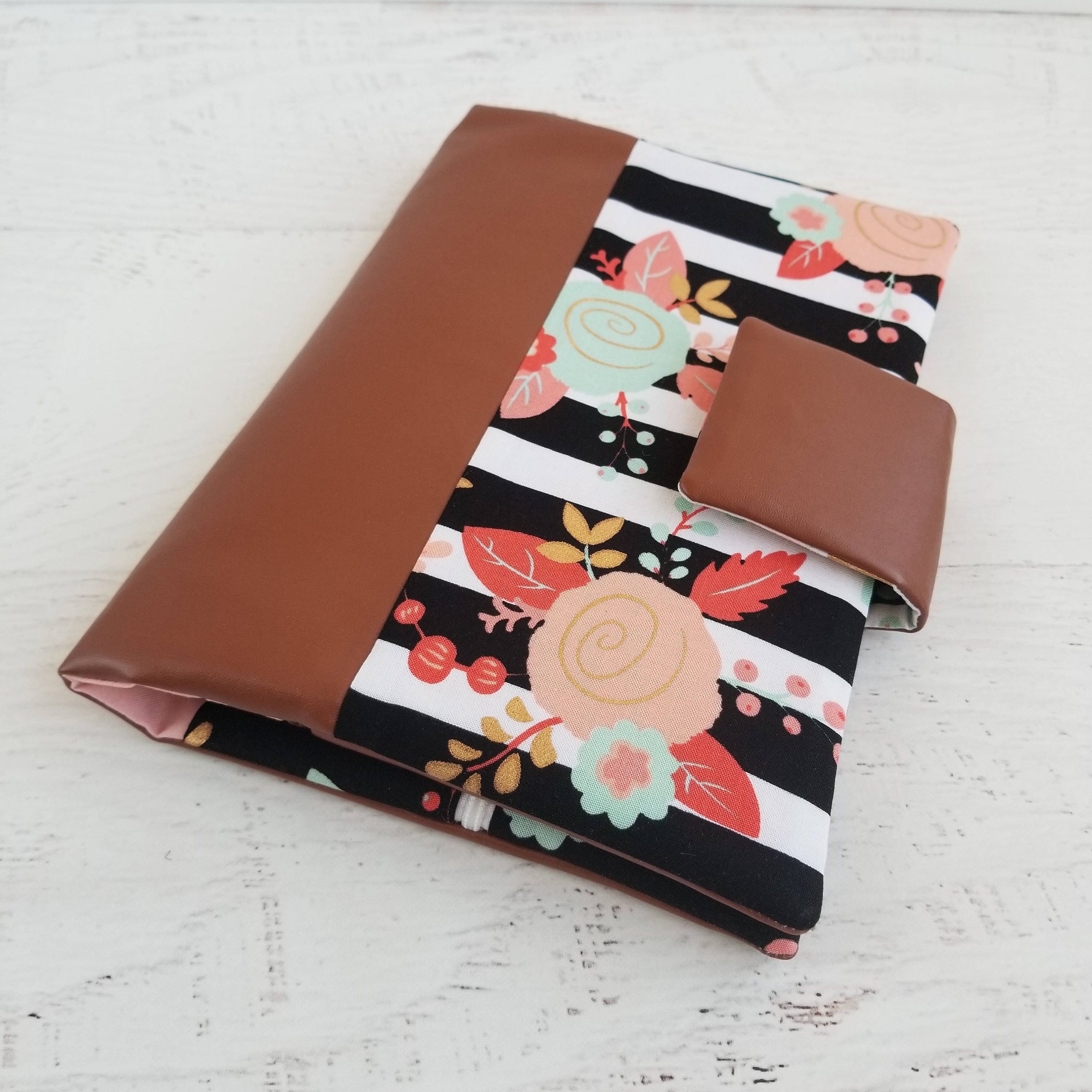 Floral Diaper Bag Diaper Clutch Bag Leather Floral Diaper