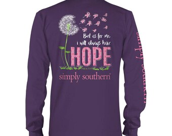 Simply Southern Always Have Hope MonogrammedLong Sleeve Tee Shirt