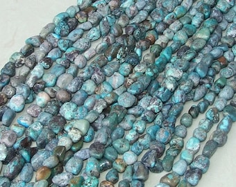 Genuine Natural Turquoise Nuggets. - Turquoise Beads - Real Turquoise - Turquoise Stones - 15mm - 20mm - 16 inch Strand - NT203