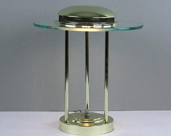 Vintage Kovacs Saturn Desk Lamp, 1980 Hollywood Regency, Halogen