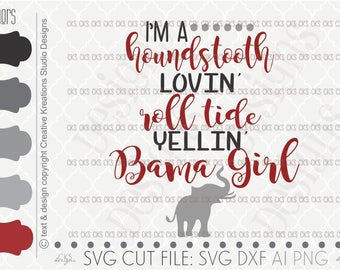 Digital Download- Cut file, Football Svg, Bama Svg, Alabama football svg, Silhouette Cut File, dxf file, ai file, Silhouette Cameo, Cricut