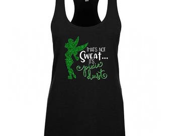 ON SALE Tinkerbell,Tinkerbell shirt,tinkerbell workout,workout tank,fitness apparel,run disney,razor back,women clothing,gym tank,running ta