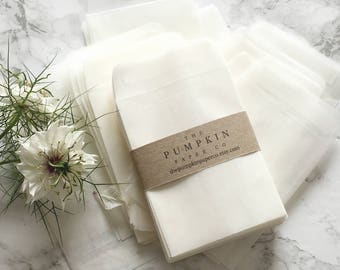 50 Seed Envelopes Seed Wedding Favors Glassine Envelopes Wedding Favor Envelopes Translucent Envelopes Seed Packets Coin or Stamp Envelopes