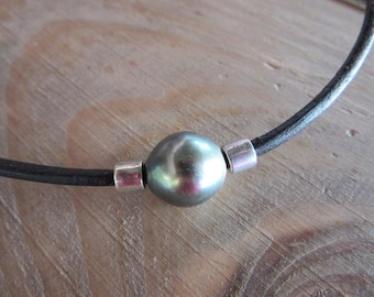 pearl necklace mens tahitian