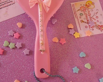 Handmade Kawaii Stawberry magical stick brush - Spazzola con bacchetta magica Kawaii - Fairy kei pastel