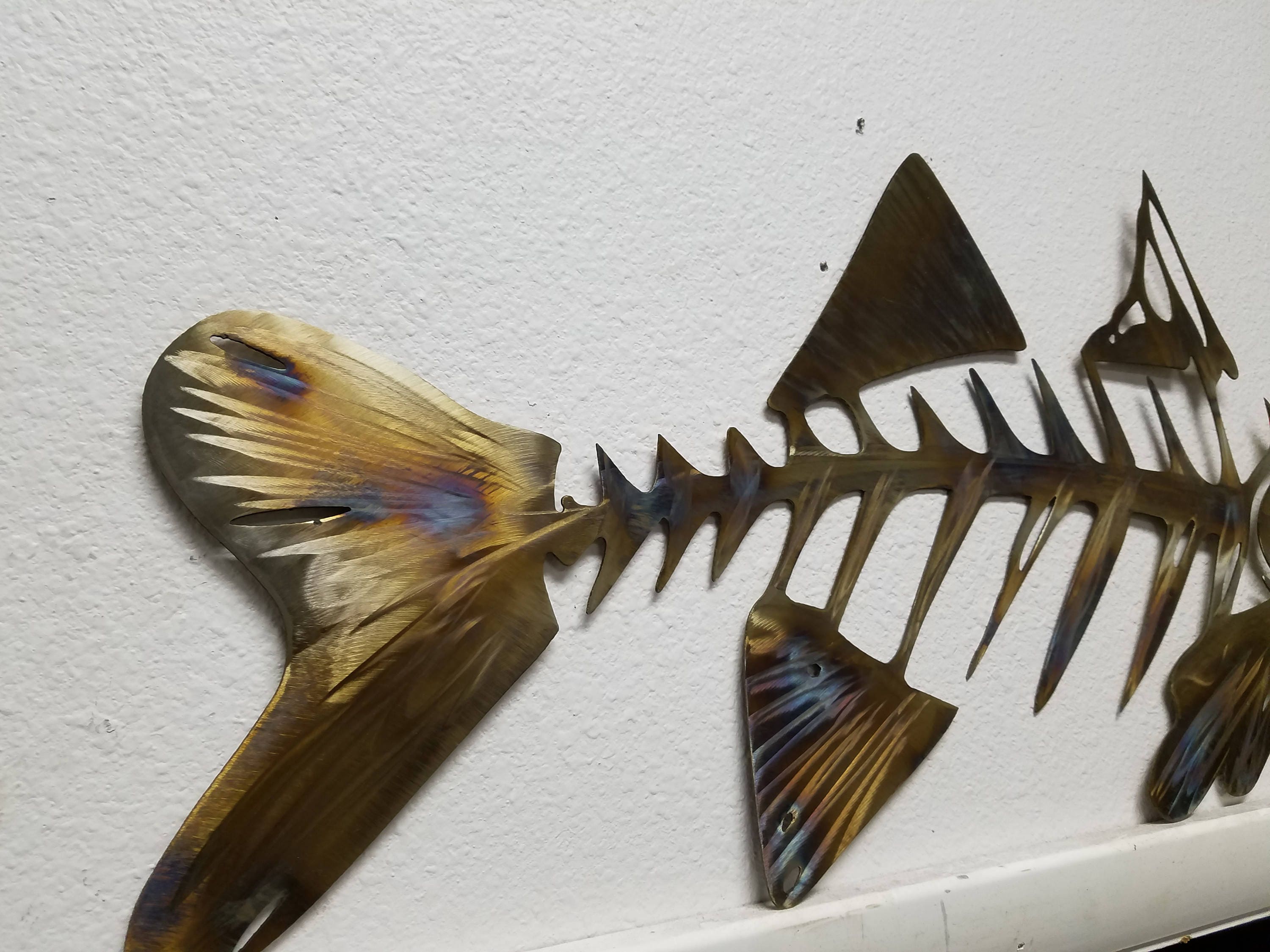 Snook Metal Wall Art, Snook Skeleton Art, Metal Fish Wall Art, Metal