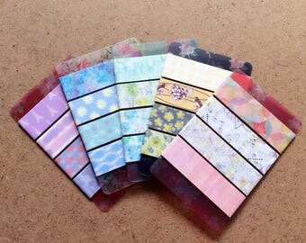 Value Pack - Colour assorted Washi Tape Samples Set - 20 designs, 1m from each design
