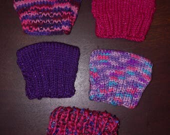 Hand Knit Pussy Hat, Cat Hat, Kitty Hat - Doll