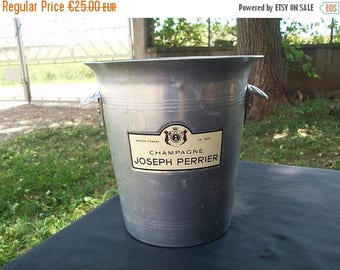 ON SALE Champagne Ice Bucket//Champagne Bucket//Ice Bucket//Perrier Champagne//French Ice Bucket////Found And Flogged