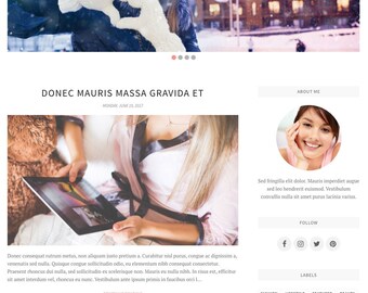 Blogger Template Responsive, Blogger Theme, Premade Blogger Templates, Blogspot Template Minimal, Blogger Blog - Belle
