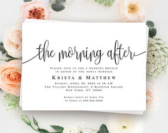 After Wedding Breakfast Invitations Examples 8