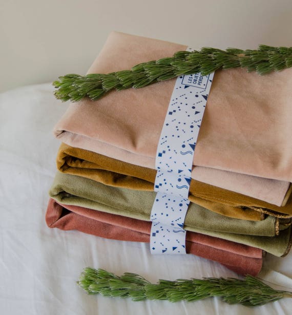 Velvet decorative cushion cover with leather piping, autumn colours
