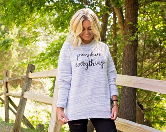 Fall Sweatshirt, Coffee Sweatshirt, Pumpkin Shirt for Women , Pumpkin Everything, Pumpkin Shirt, Fall Pumpkin, Fall Sweater , Pumpkin Spice