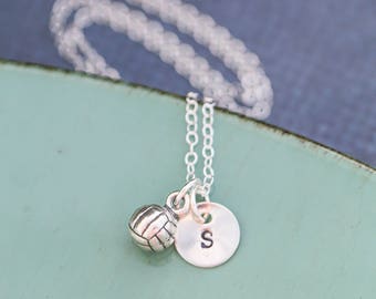 FREE SHIP • Volleyball Necklace Girls Volleyball Team Gift • Sterling Silver Volleyball Player Gift • Volleyball Women Team Necklaces Sport