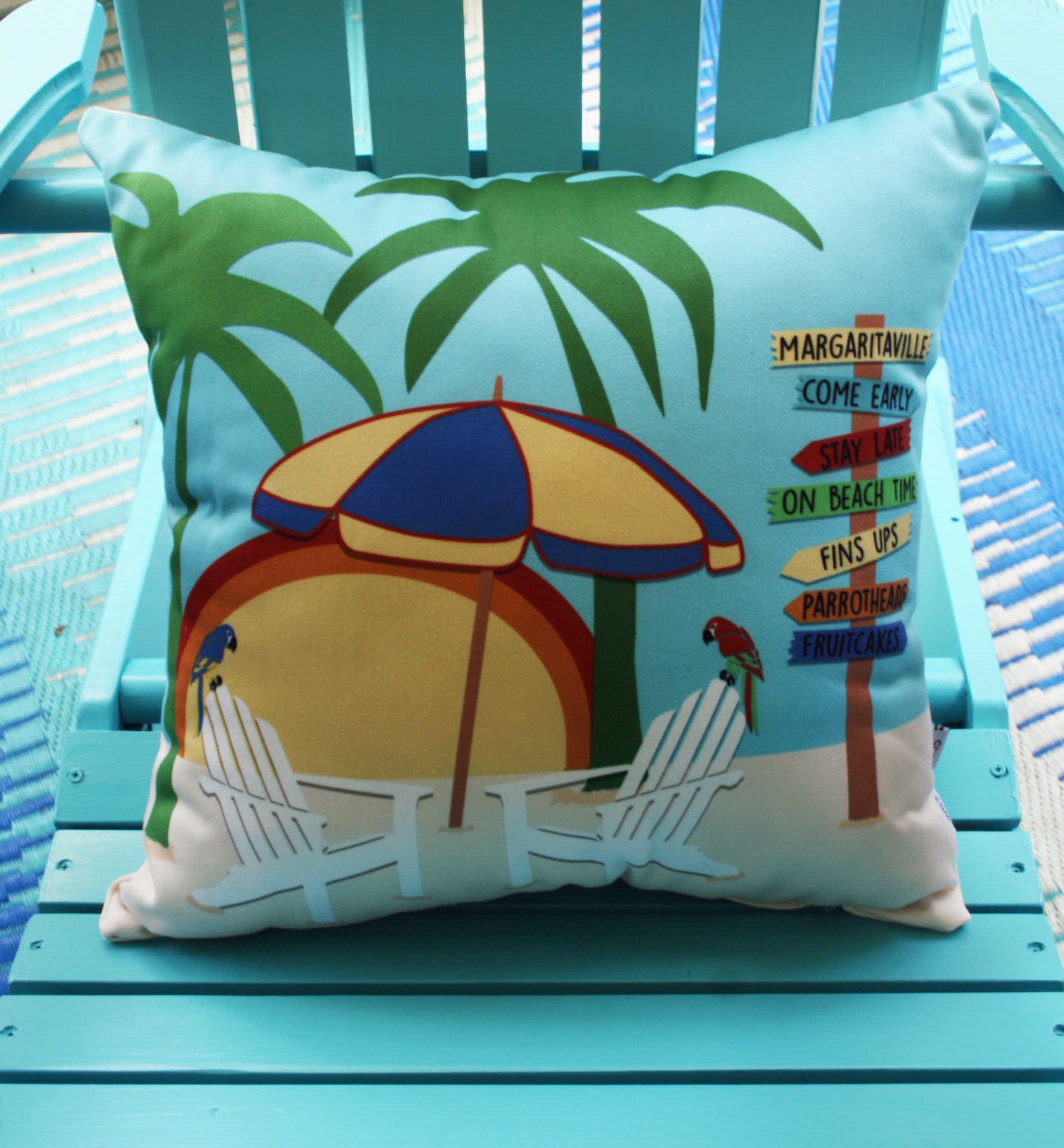 Jimmy Buffett Margaritaville Decorative Throw Pillow