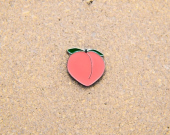 Peach Emoji Lapel Hat Pin