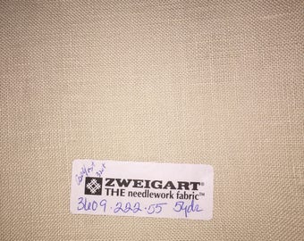 Zweigart fabric 28 inch x 54 inch 3609-222-55 Bellfast 32 count