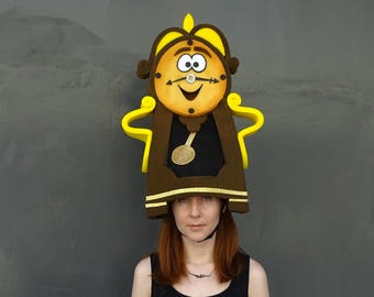 Cogsworth clock headdress, Beauty and the Beast, Musical theatre, Foam costume