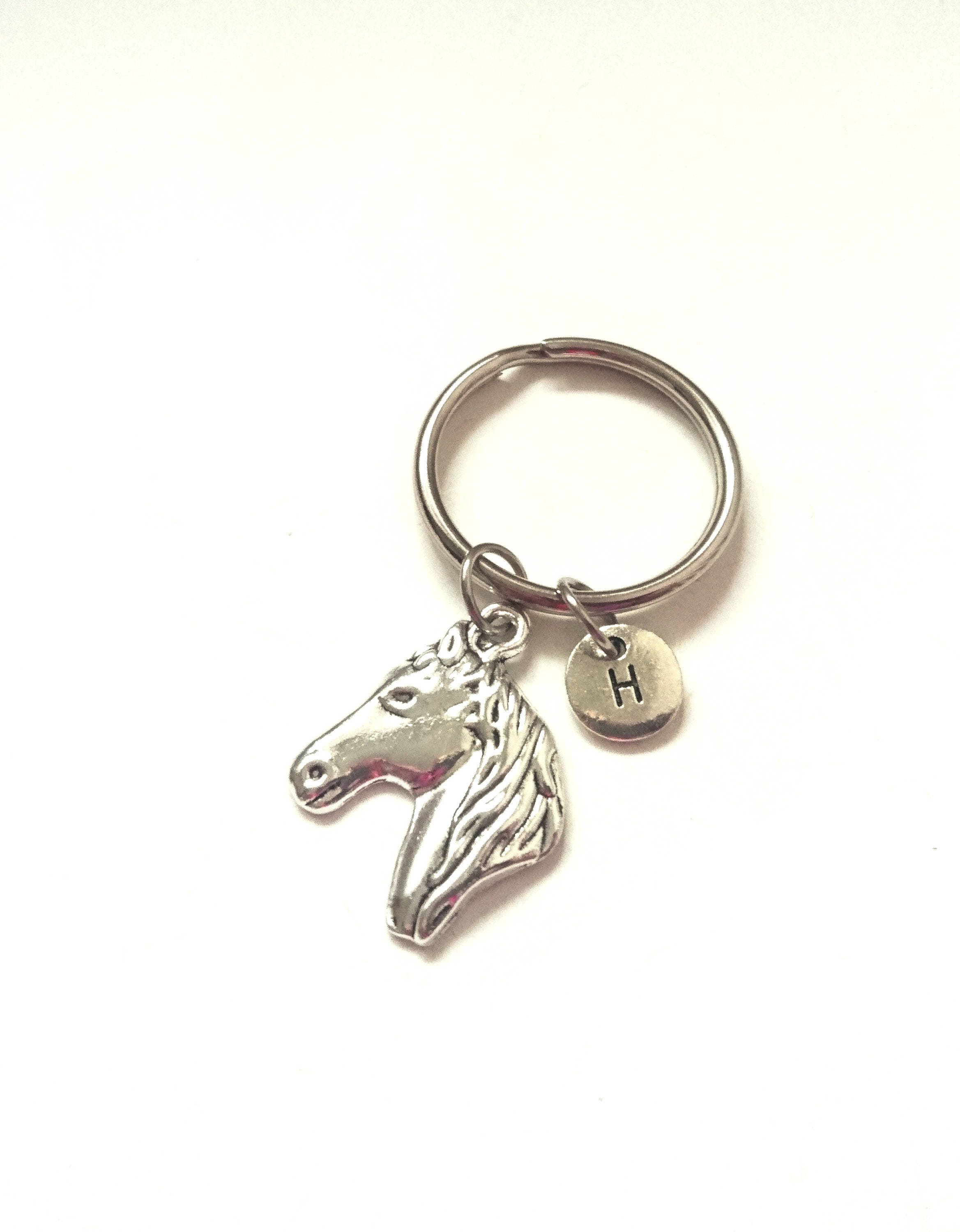 Horse Head Keyring Horse Keychain Horse Key Ring